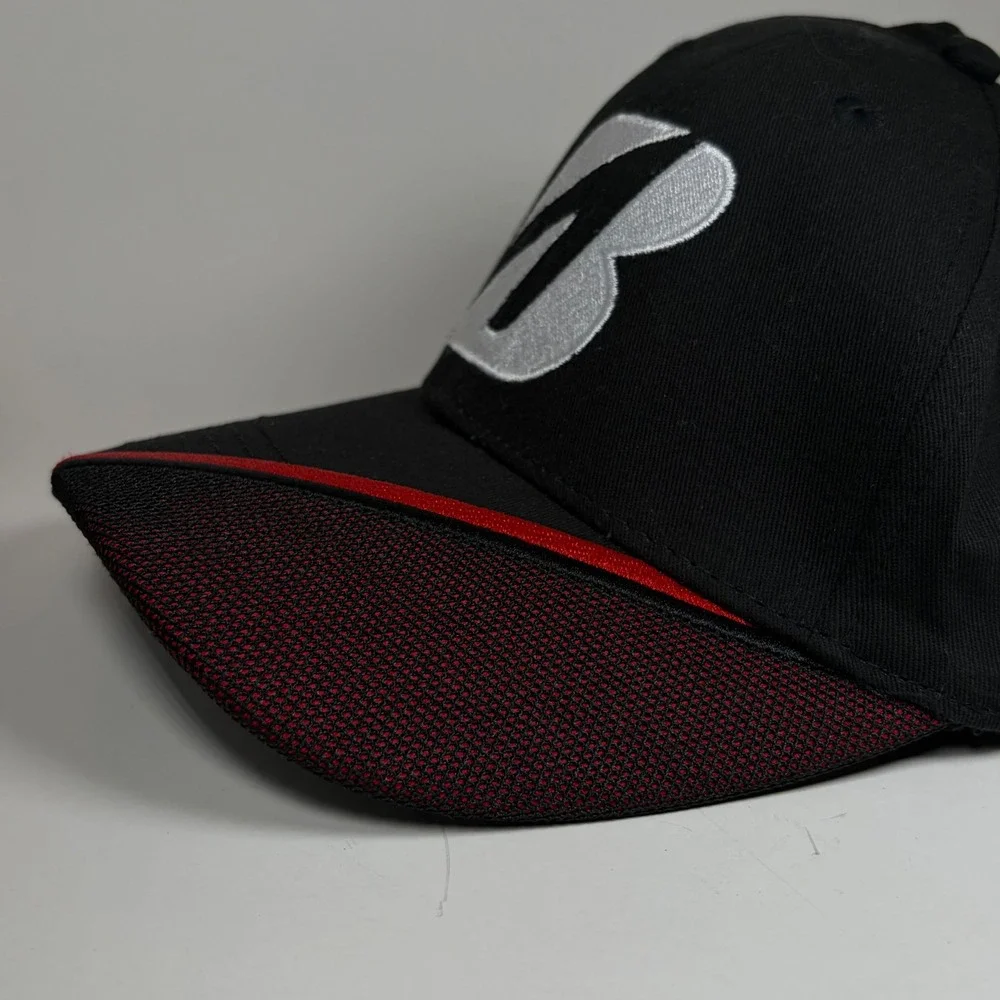 Bridgestone Golf Hat Black 100% Cotton One Size Adjustable Baseball Cap